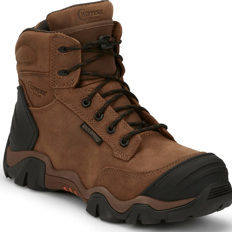 Chippewa Men's Cross Terrain Brown Waterproof Nano Composite Toe Work Boots AE5003