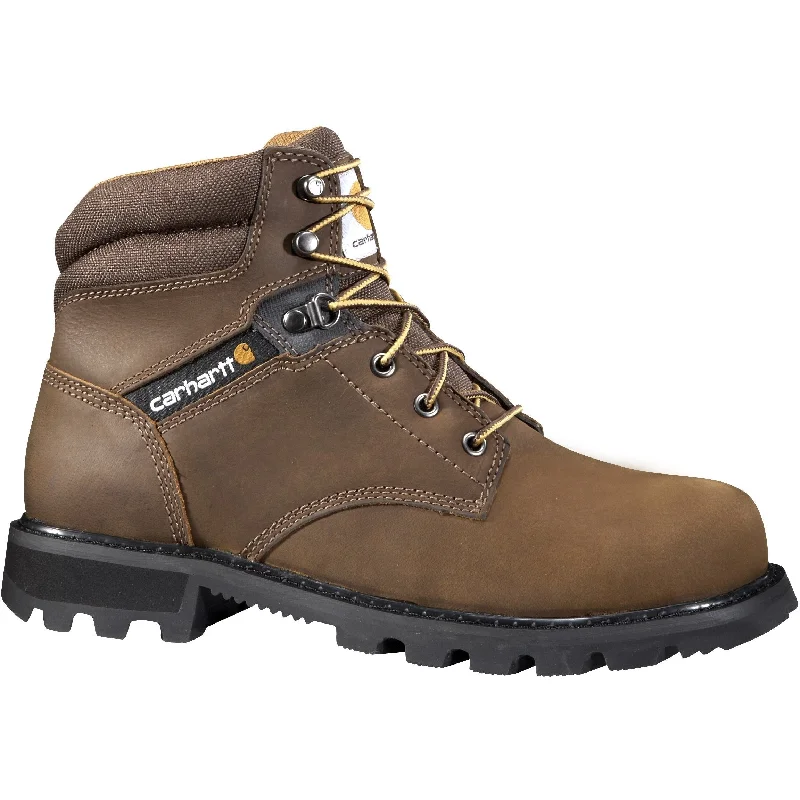 Carhartt Men's 6"" Steel Toe Work Boot - Brown - CMW6274