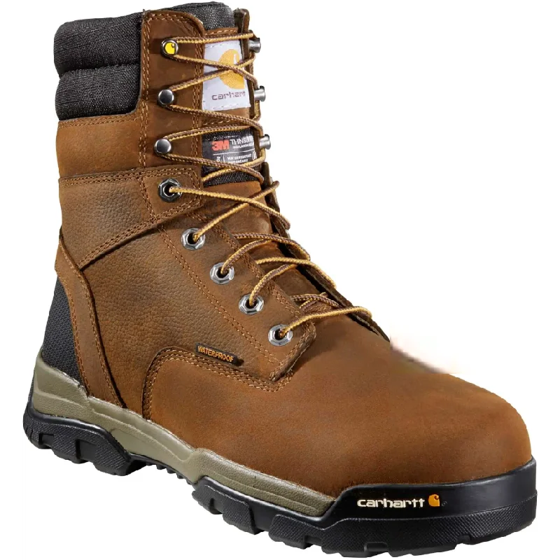 Carhartt Men's Ground Force 8"" Soft Toe WP 600G Ins Work Boot- CME8047