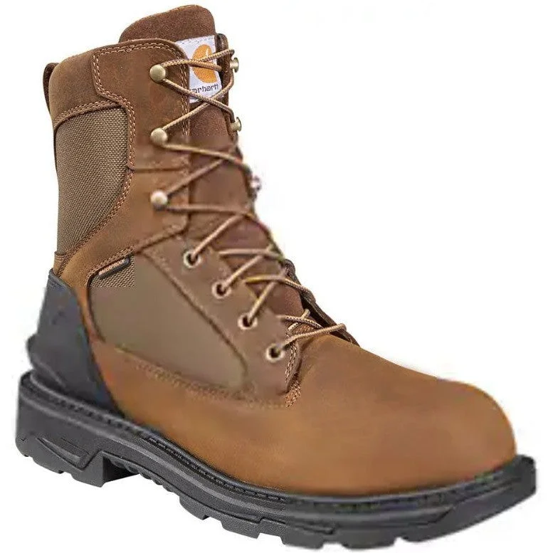 Carhartt Men's Ironwood 8"" Soft Toe WP Work Boot - Brown - FT8000-M