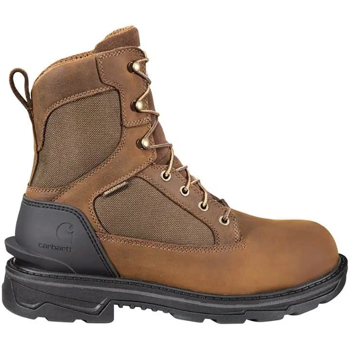 Carhartt Men's Ironwood 8"" Soft Toe WP Work Boot - Brown - FT8000-M