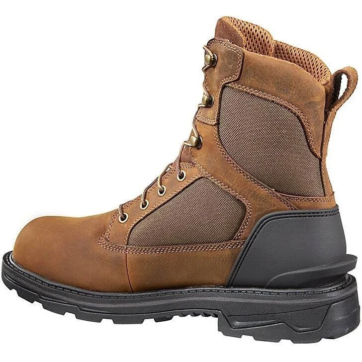 Carhartt Men's Ironwood 8"" Soft Toe WP Work Boot - Brown - FT8000-M