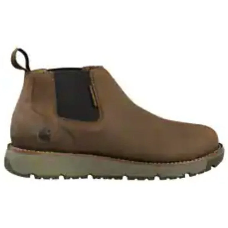 Carhartt Men's Millbrook 4"" Soft Toe WP Wedge Work Boot- Brown- FM4000-M