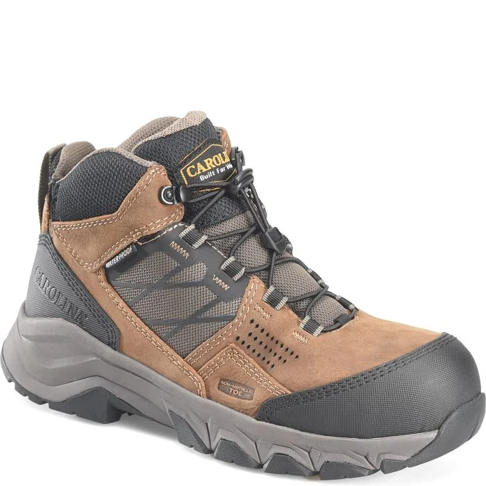 Carolina Men's Ironhide Comp Toe WP Slip Resist Hiker Work Boot -Tan- CA5553