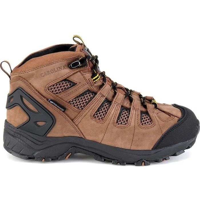 Carolina Men's Quad 5"" Soft Toe WP Slip Resist Hiker Boot -Brown- CA4025