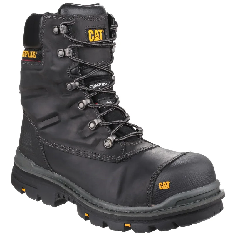 Caterpillar CAT Premier High Leg Combat Safety Work  Boot - Side Zip