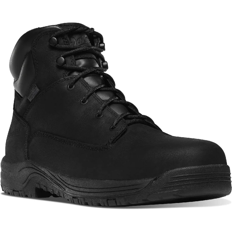 Danner Men's Caliper 6"" Aluminum Toe WP Work Boot - Black - 19454