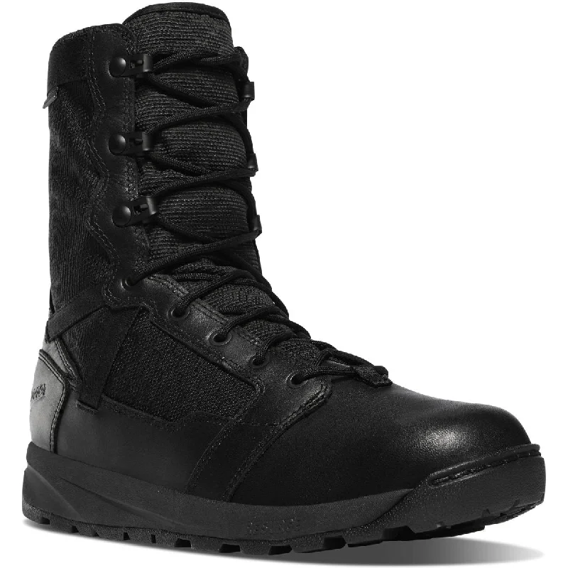 Danner Men's Resurgent Tactical 8"" Plain Toe WP Boot -Black- 50111