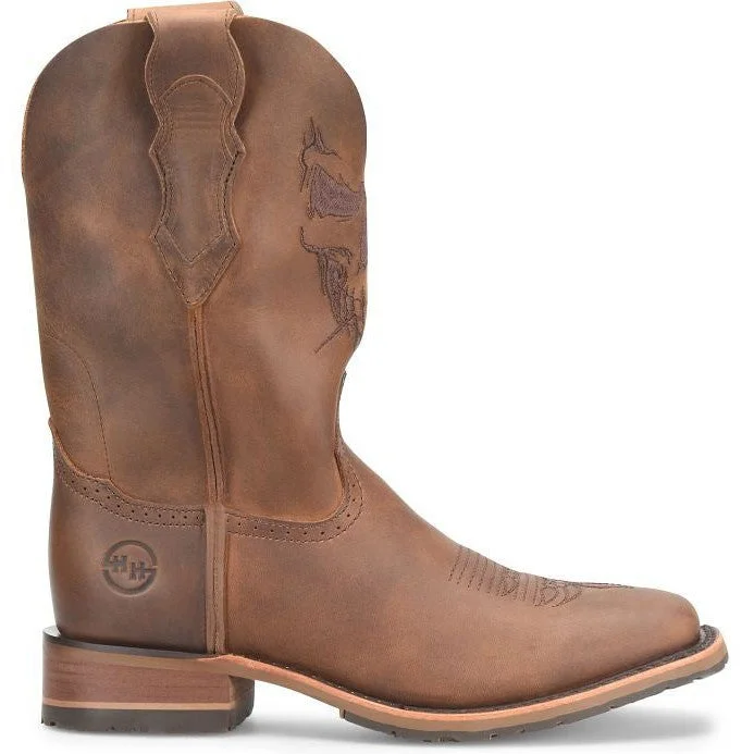 Double H Men's Stockman 11"" Wide Western Work Boot -Brown- DH7034