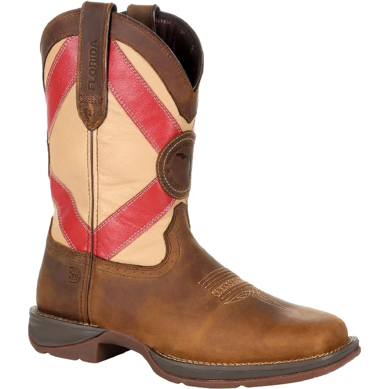 Durango Men's Rebel 11"" Square Toe Western Boot - Brown - DDB0233