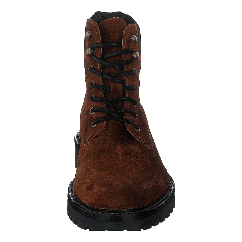 Roden Mid Lace Boot Cognac/black