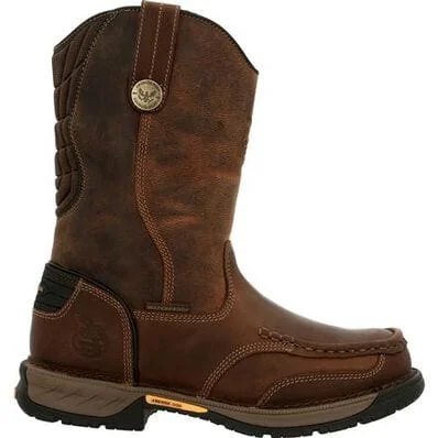 Georgia Boot Men's Athens 360 Brown Steel Toe Waterproof Work Boots GB00442