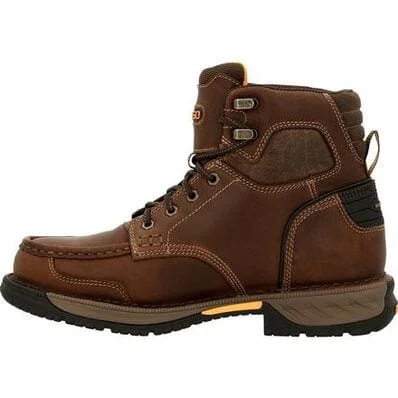 Georgia Boot Men's Athens 360 Brown Waterproof Lace-Up Work Boots GB00439