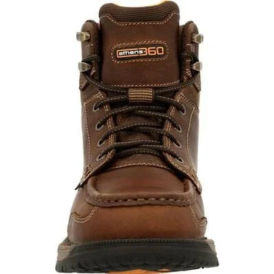 Georgia Boot Men's Athens 360 Brown Waterproof Lace-Up Work Boots GB00439