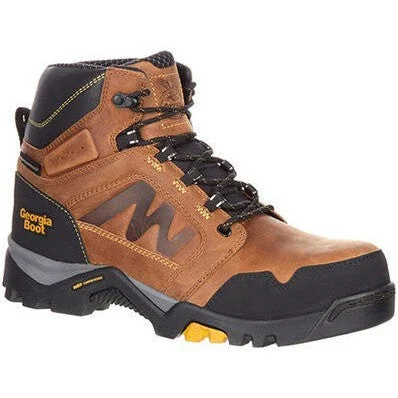 Georgia Men's Amplitude 6"" WP Slip Resistant Work Boot -Trail - GB00128