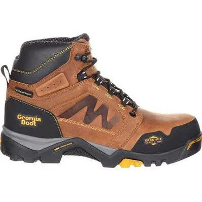 Georgia Men's Amplitude 6"" WP Slip Resistant Work Boot -Trail - GB00128