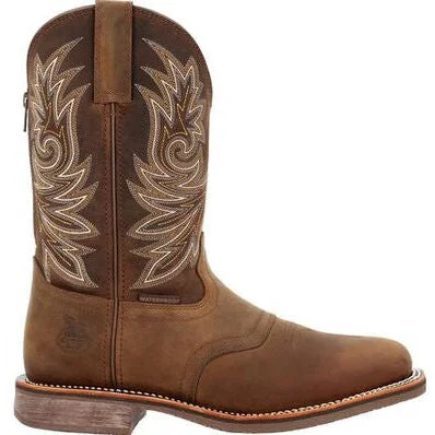 Georgia Men's Carbo Tec Elite 11"" WP Western Work Boot -Brown- GB00525