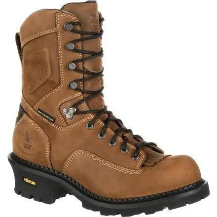 Georgia Men's Comfort Core 9"" Comp Toe Logger Work Boot Brown GB00097