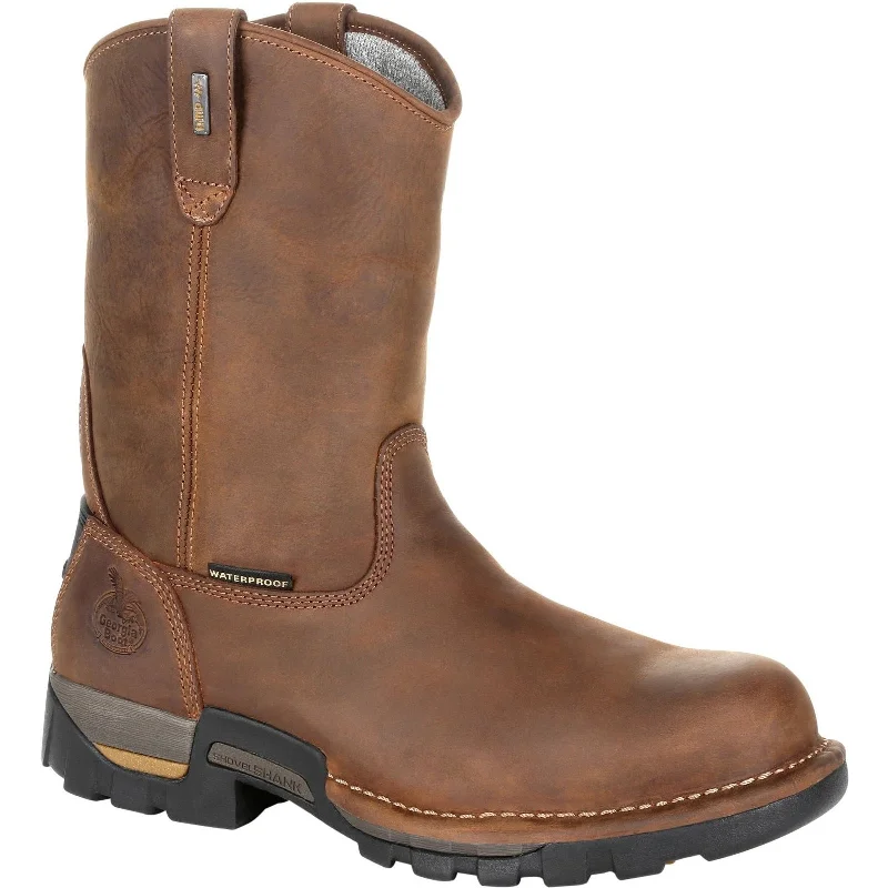 Georgia Men's Eagle One 10"" Soft Toe WP Work Boot - Brown - GB00314