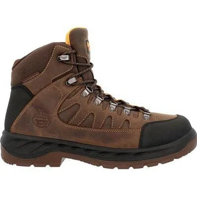 Georgia Men's Ot 6"" WP Slip Resistant Hiker Work Boot -Brown- GB00524