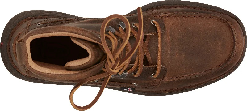 Justin Men's Mocc Toe Brown Lacer Shoes JM450