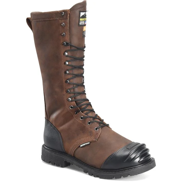 Matterhorn Men's 16"" WP Insulated Metguard Work Boot -Brown- MT716