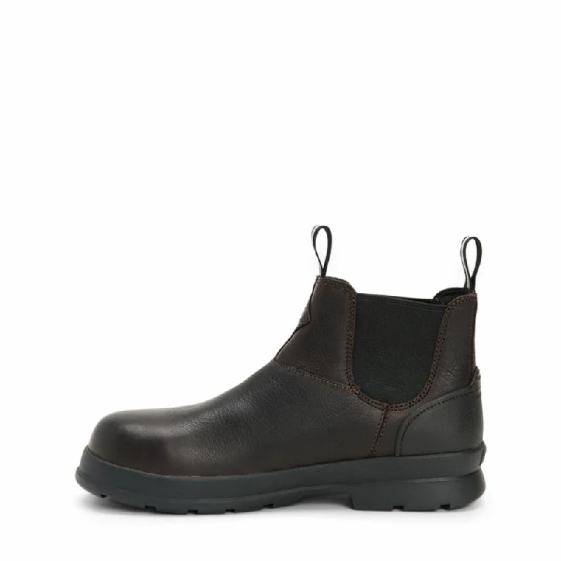 Muck Footwear Men CHORE FARM LEATHER COMP TOE CSA BLACKCOFFEELEATHER