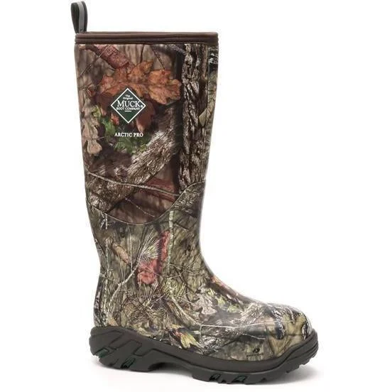 Muck Men's Arctic Pro Mossy Oak 17"" WP Rubber Hunt Boot - Mossy Oak - ACP-MOCT