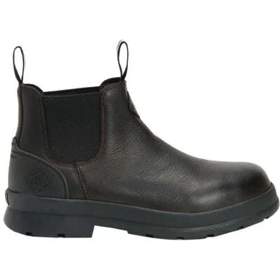 Muck Men's Chore Farm Leather Chelsea WP Work Boot - Black - CCLP-900