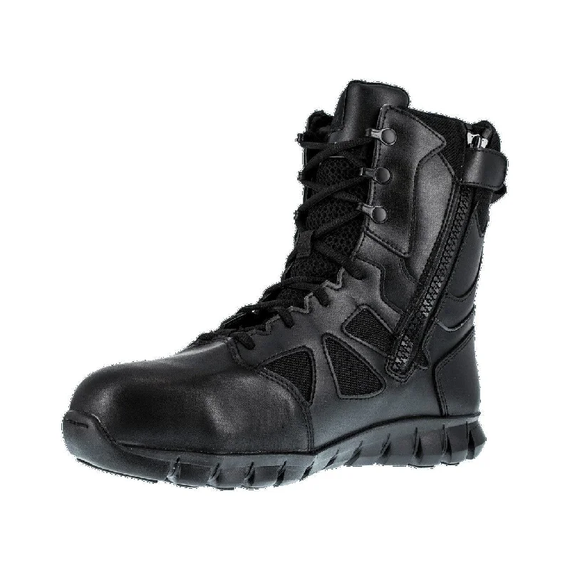 Reebok Men’s 8” Tactical Waterproof Side-Zip Composite Toe Boot RB8807