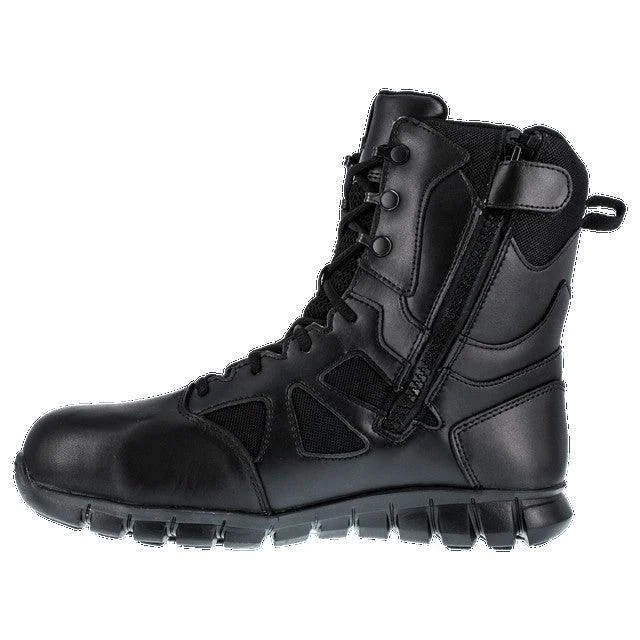 Reebok Men’s 8” Tactical Waterproof Side-Zip Composite Toe Boot RB8807