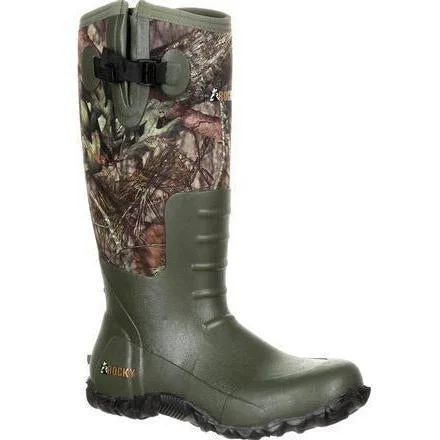 Rocky Men's Core Rubber 19"" WP Rubber Hunt Boot - Mossy Oak Camo - RKS0350