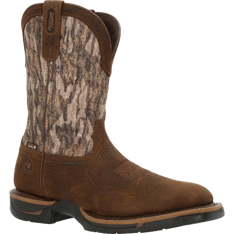 Rocky Men's Long Range 11"" Square Toe WP Western Work Boot - RKW0358