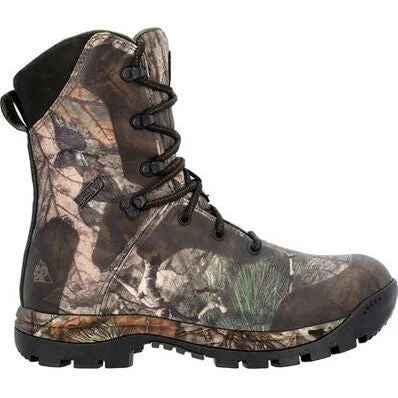 Rocky Men's Lynx 8"" WP 1000G Outdoor Hunt Boot Mossy Oak RKS0627