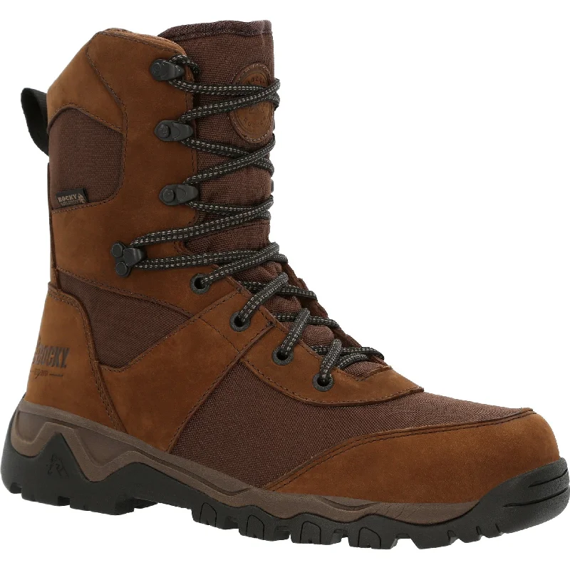 Rocky Men's Red Mountain 8"" WP 400G Ins Hunting Boot - Brown - RKS0546