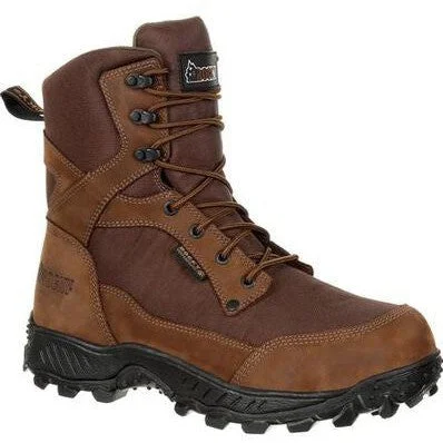 Rocky Men's Ridgetop 8"" Soft Toe WP 600G Ins Outdoor Boot- Brown- RKS0384