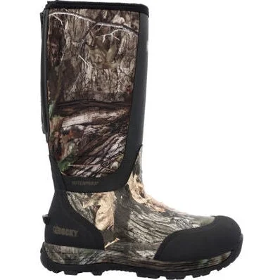 Rocky Men's Stryker Mossy Oak 16"" WP 800G Rubber Work Boot Golden RKS0601