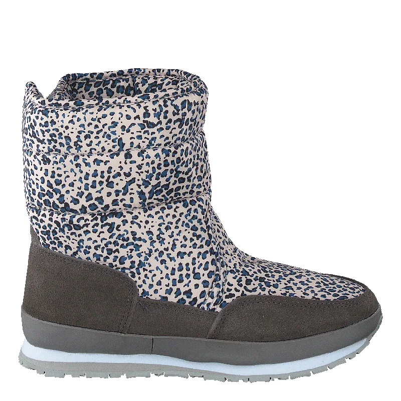 Rd Leo Print Kids Grey Leo