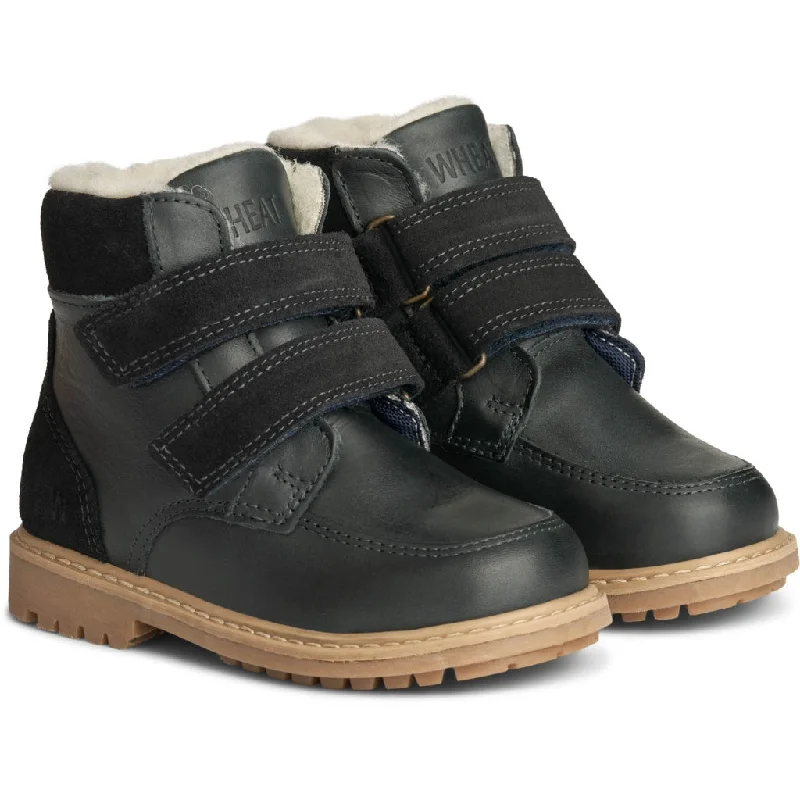 Stewie Tex Velcro Leather - black granite