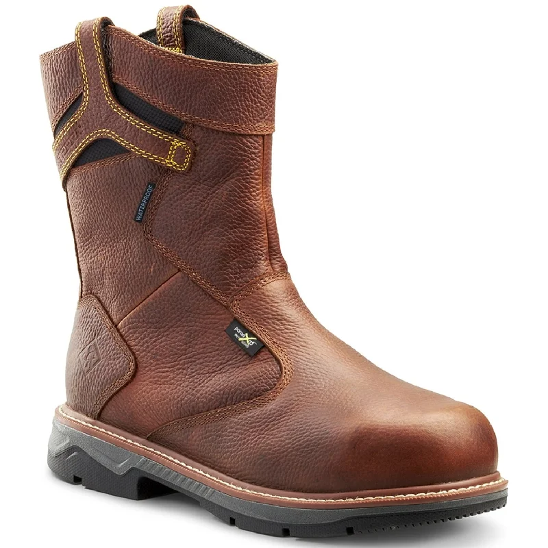 Terra Men's Patton AT Waterproof Met Guard Safety Work Boot -Brown- 4TCCBN