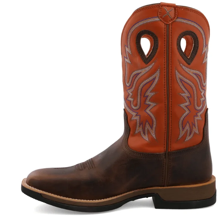 Twisted X Men's Tech X™ Brown and Orange Western Work Boots MXW0006