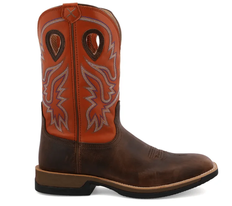 Twisted X Men's Tech X™ Brown and Orange Western Work Boots MXW0006