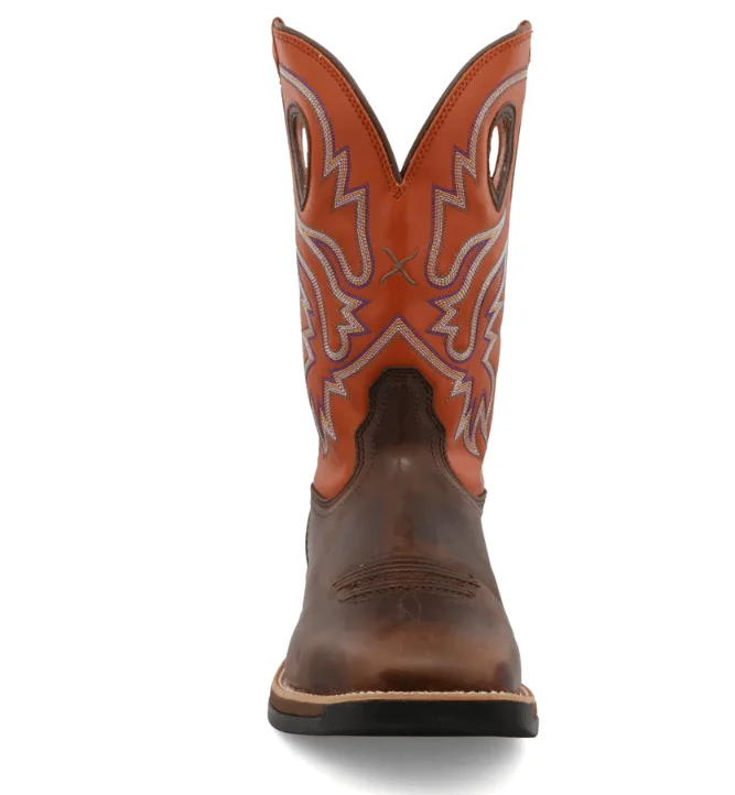 Twisted X Men's Tech X™ Brown and Orange Western Work Boots MXW0006