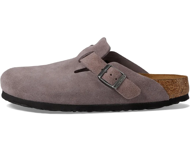 Women's Birkenstock Boston Soft Footbed - Suede (Narrow)