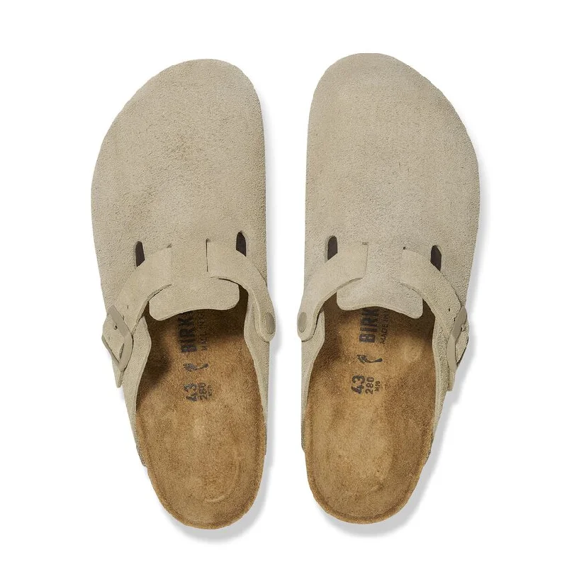 Boston Men - Faded Khaki Suede||Boston pour hommes - Suède kaki