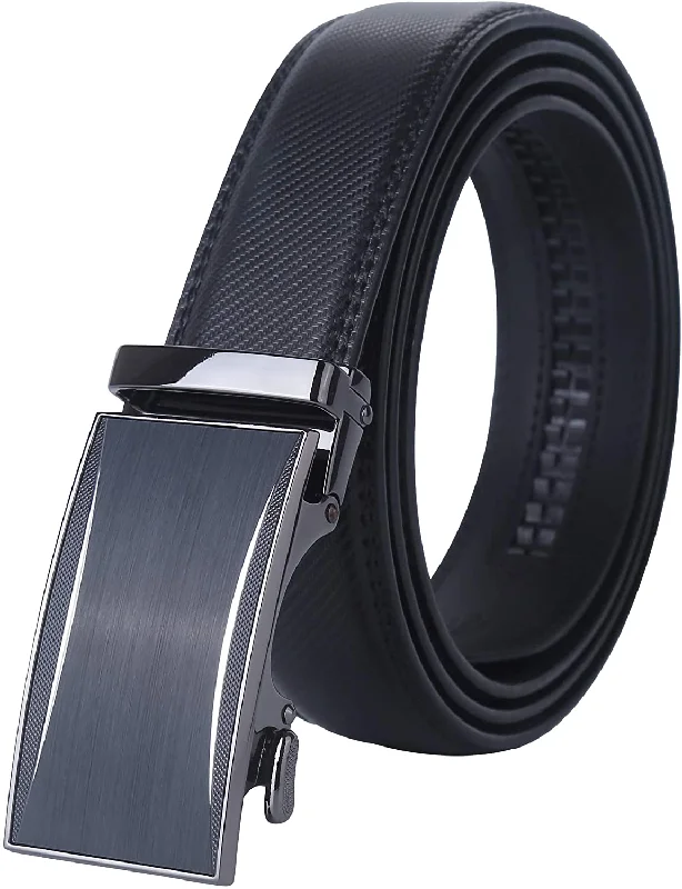 Lavemi Men'S Real Leather Ratchet Dress Belt with Automatic Buckle,Elegant Gift Box