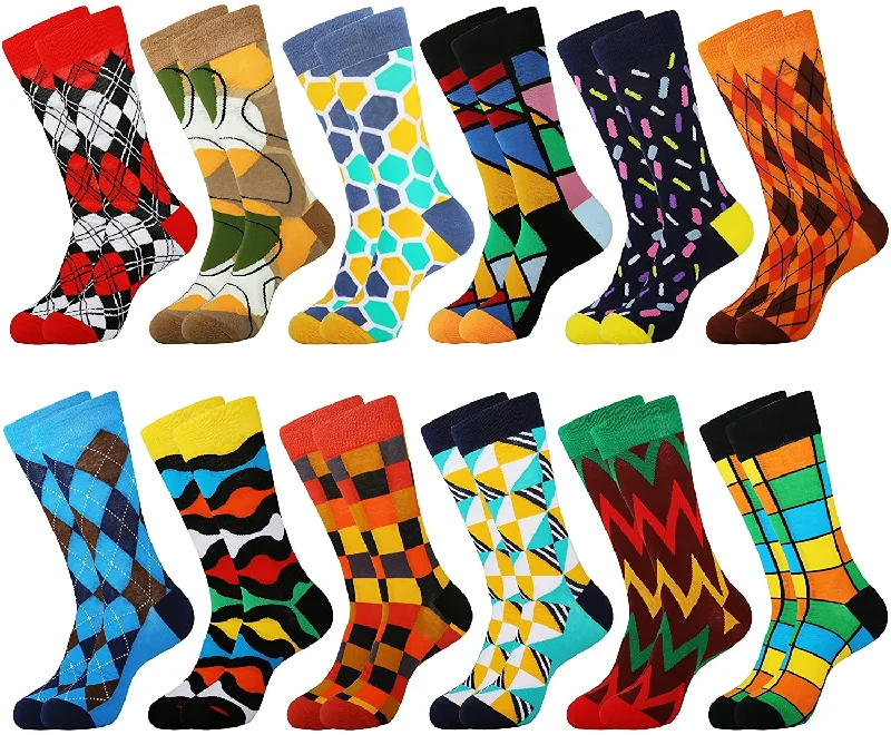 Multicolored Lingge 12 Pairs