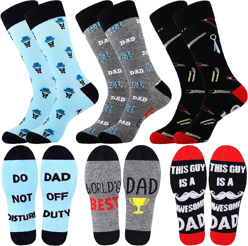 Multicolored Dad Gifts 3 Pairs