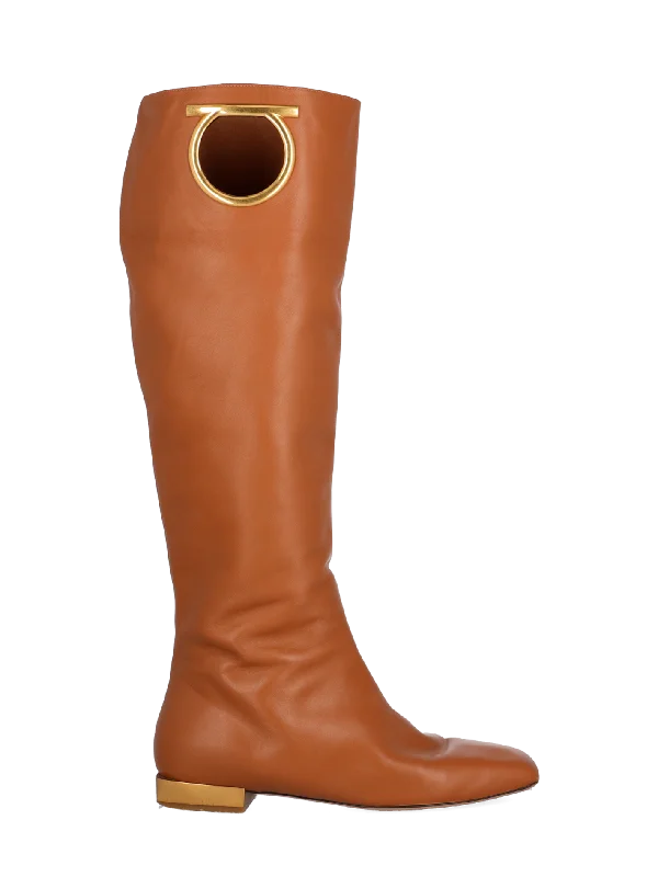 10mm avio knee-high leather boots