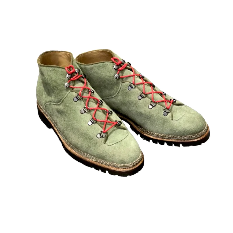 MONTAIN BOOT KUDU SUEDE LEATHER HAND WELTED NORWEGIAN STITCHES